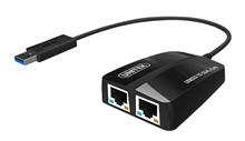 کارت شبکه USB 3.0 به Gigabit Ethernet دوتایی یونیتک مدل Y-3463